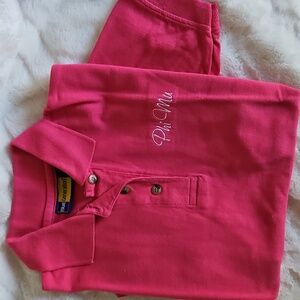 Pink Phi Mu Polo Shirt